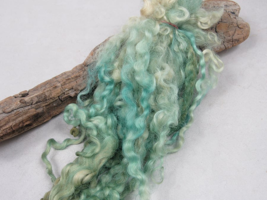 20g Naturally Dyed Pale Aqua Masham Locks