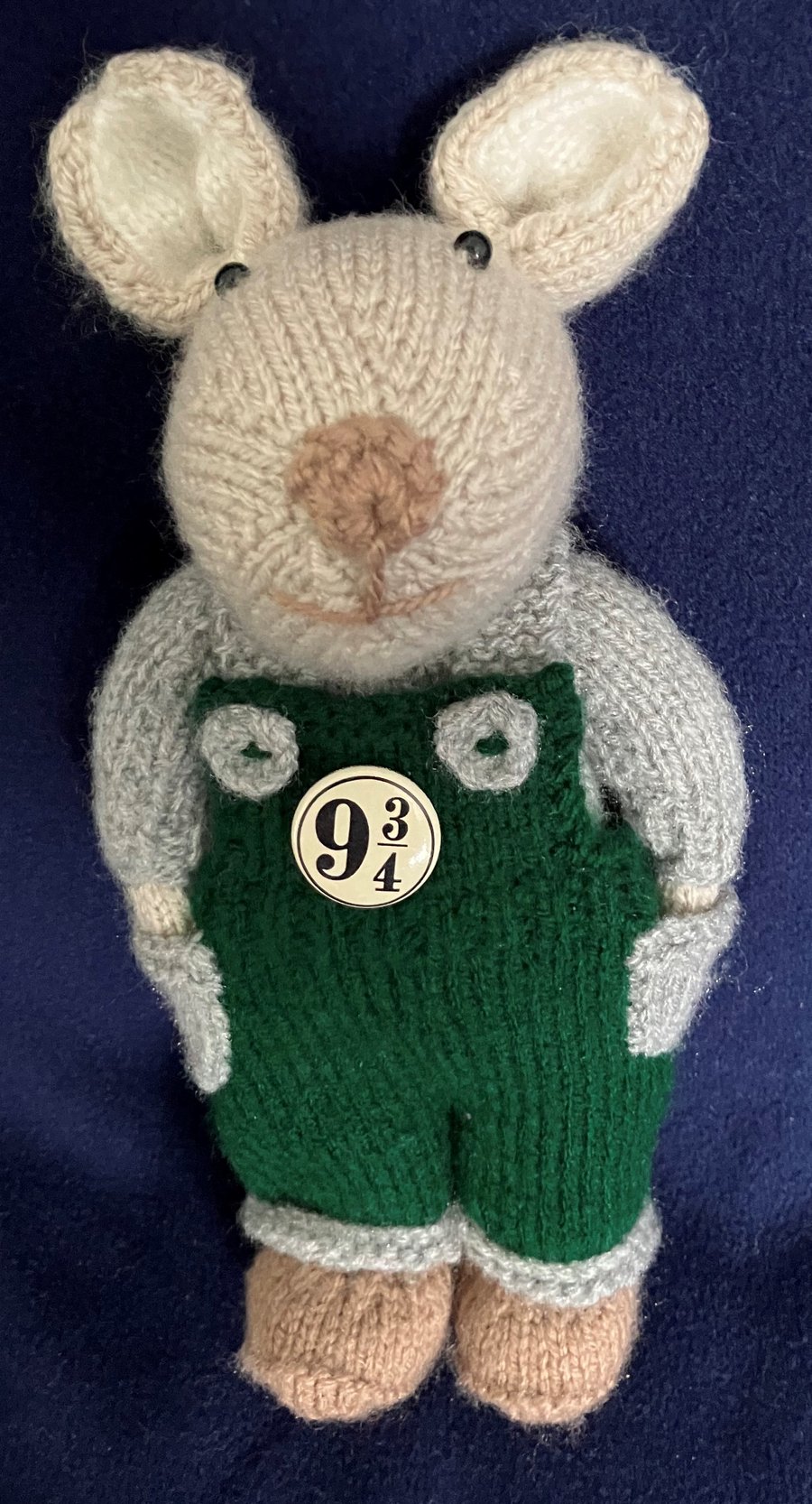 Railway mouse with collector’s badge – Green & Grey