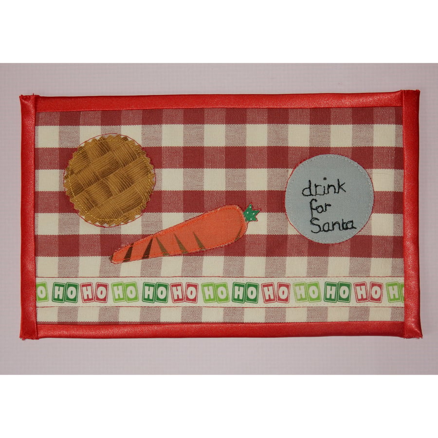 Mug rug waiting for Santa