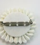 Ribbon flower brooch with beads - Image 4