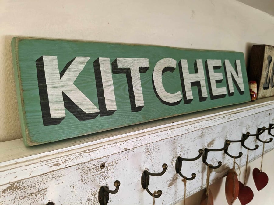 Kitchen wood signs deals
