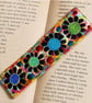 Handmade Embroidered Fabric Bookmark Textile Art Book Lover Gift 