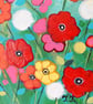 Anemone Painting, Wildflowers Meadow, Colourful Flowers Artwork, Floral Art - Image 5