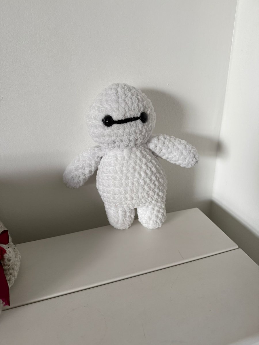 Hero Robot Plush Handmade Crochet Soft Toy Character Gift Keepsake