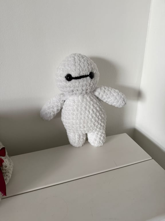 Hero Robot Plush Handmade Crochet Soft Toy Character Gift Keepsake