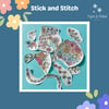 Colourful Stick and Sew