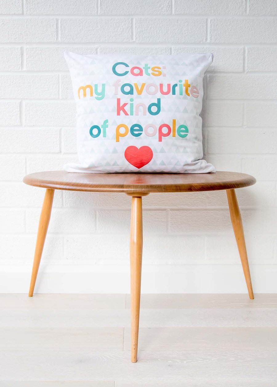 Cat gifts, Cat cushion, Gift for cat lovers, Gift for crazy cat lady, Cat pillow