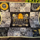 As Sweet as Honey Quilt in Black