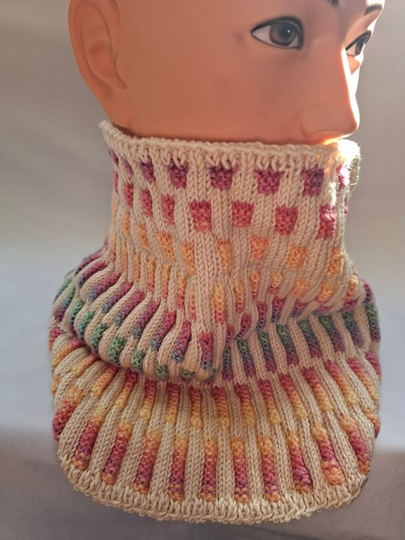Lovely soft hand knitted Neck warmer 