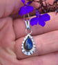 Sterling silver and labradorite necklace  - Image 2