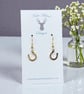 Charm Earrings - Gold Horseshoe