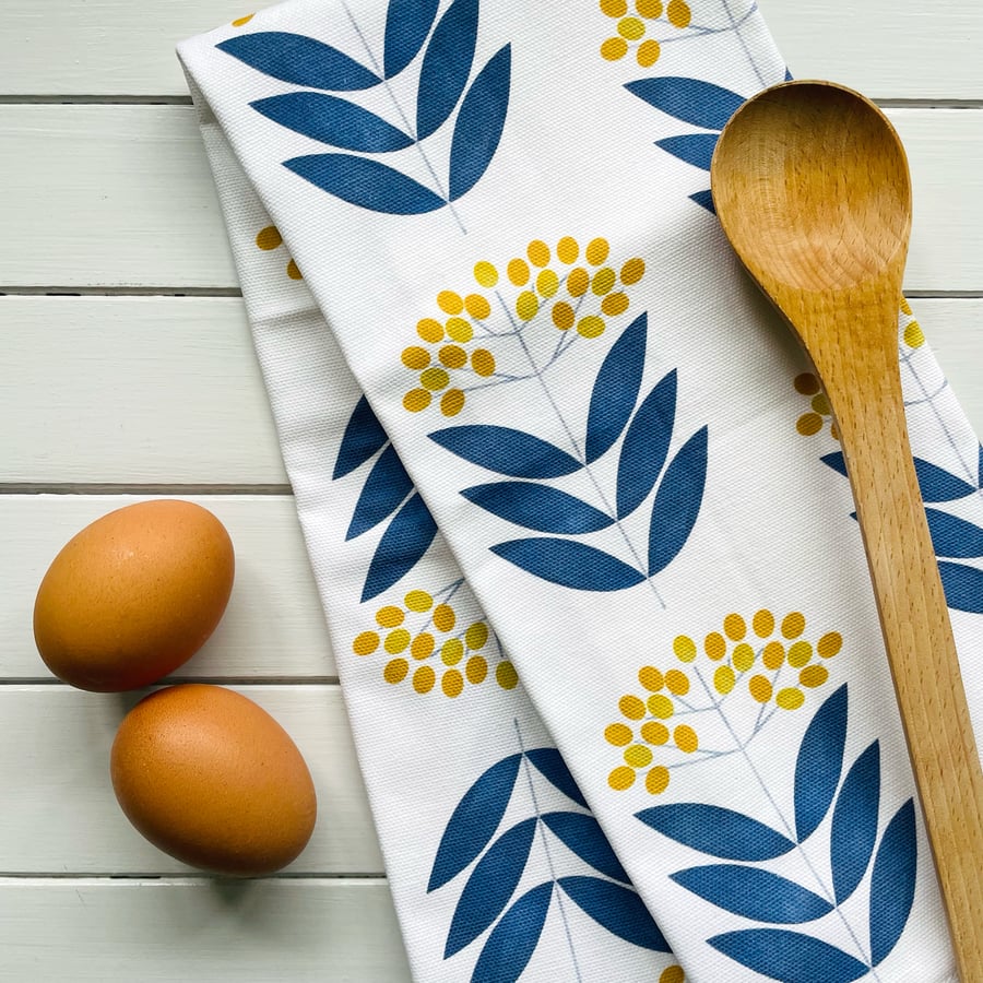 Elderberry Pattern Tea Towel - Perfectly Imperfect