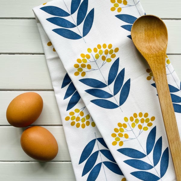 Elderberry Pattern Tea Towel - Perfectly Imperfect