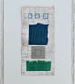 Colourful Combinations Grey Green Blue Handstitched Geometric Art Pictures - Image 9