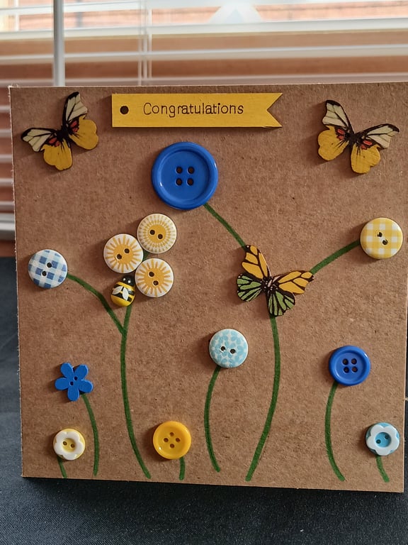 Handmade congratulations card 