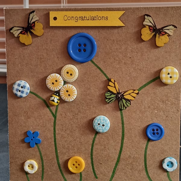 Handmade congratulations card 