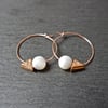 Hoops - rose gold filled minimalistic geometric