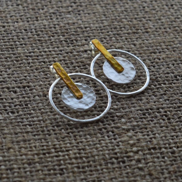 STERLING SILVER EARRING, handmade,statement earrings, dangle,gifts for her