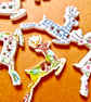 10 Assorted Reindeer Wood Buttons  2 holes - Image 7