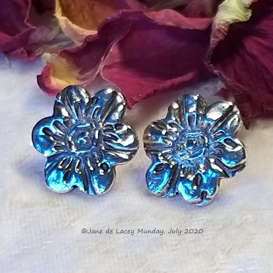 Flower Clip-On Earrings (ON SALE - HALF PRICE)