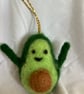 Christmas Avocado Needle Felted Decoration - Image 2