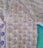 V Neck Basketweave Cardigan for a Baby, Baby Shower Gift, Custom Make - Image 6