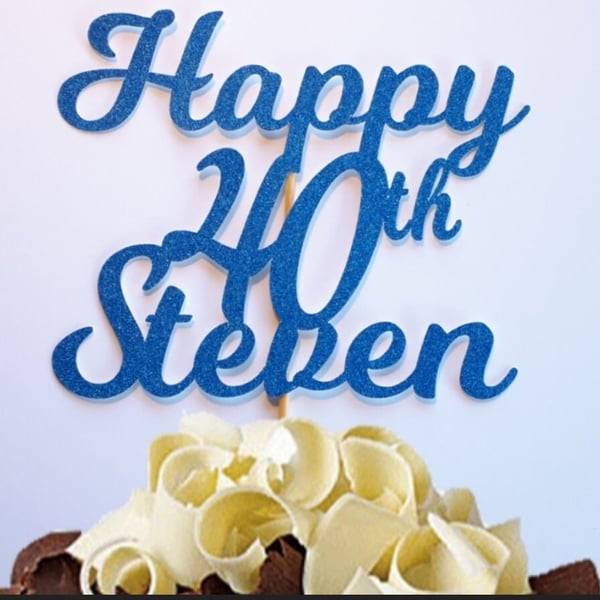 40th Birthday Cake Topper, 40th Cake Topper, Custom Cake Topper, 40th Cake Decor
