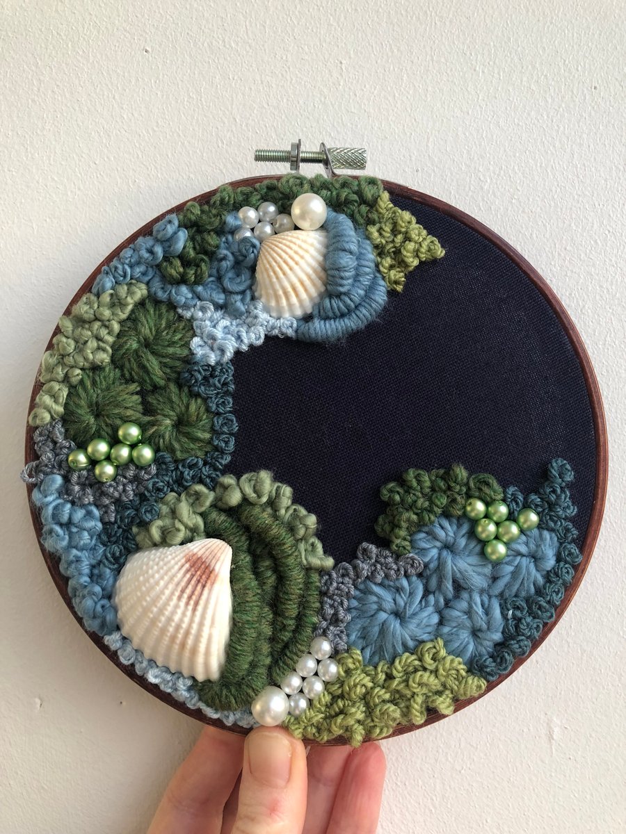 Beyond the sea a 6 inch art piece 