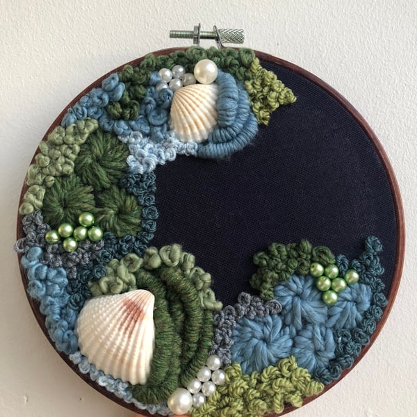 Beyond the sea a 6 inch art piece 