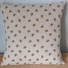 2 x 40x40cm cushion covers bumble bees Yellow Black (16")