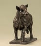Walking Bull Animal Statue Small Bronze Ornament Bronze Resin Sculpture Bull - Image 3