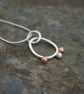 Silver and Copper Seed Pod Necklace - Image 6