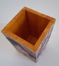 Decoupage Wooden Pen Pot, Vintage Woman Portrait & Butterfly Desk Organiser - Image 10
