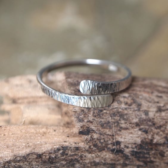 Silver ring, forged silver jewellery, Eco-friendly, handmade by ARC Jewellery