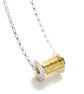Bobbin Necklace - Silver Sewing Necklace - Image 3