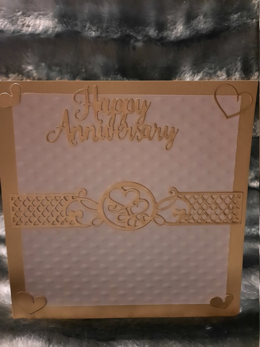 Golden Splendour Anniversary Card