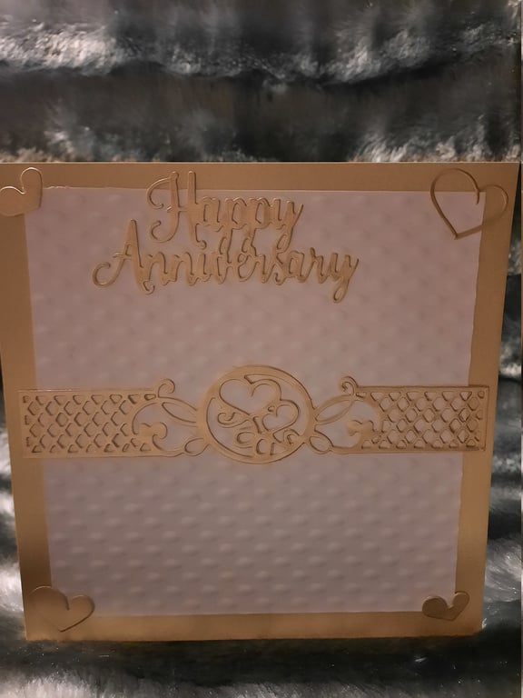 Golden Splendour Anniversary Card