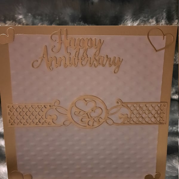 Golden Splendour Anniversary Card