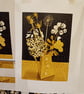 Linocut September Gold Original Limited edition Linoprint - Image 3