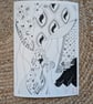 Curtain Illustration A4 Print
