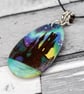 The lonely outpost. Pyrography aurora castle inspired wooden pendant. - Image 3