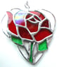 Red Rose Heart Suncatcher Stained Glass 035 - Image 2