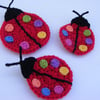 Crochet ladybird