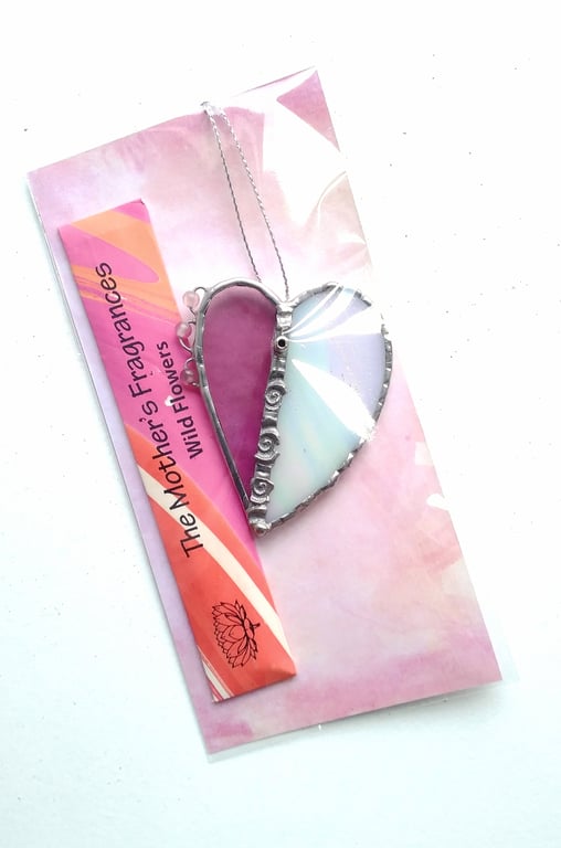 Stained Glass Heart Incense Burner - Perfectly Imperfect