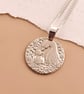Mother Goose Engraved Sterling Silver Coin Necklace - Image 7