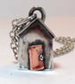 The Original Sterling Silver Beach Hut Pendant