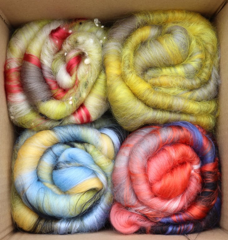 British Birds Inspired Batt Box No.2 for Spinning 200g (Four x 50g)