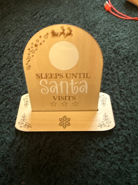 Sleeps until Santa board