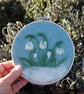 Snowdrops in a hoop-  Needle felted   - Image 3
