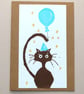 Party Animals Cat Card - Image 1